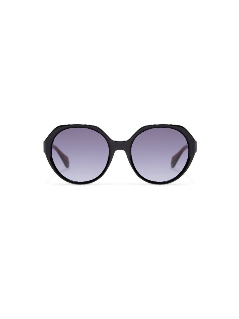 New Gigi Studios Women's Sunglasses Black Round Acetate Frame MONIQUE 1 54